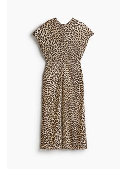 H&M - Women Beige Tape-Waist Dress