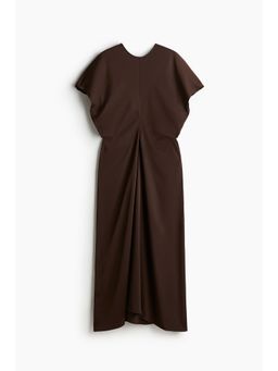 H&M - Women Brown Tape-Waist Dress