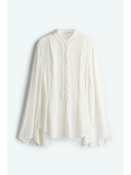 H&M - Women White Crape Blouse