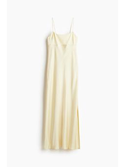 H&M - Women Yellow Tie-Detail Maxi Dress