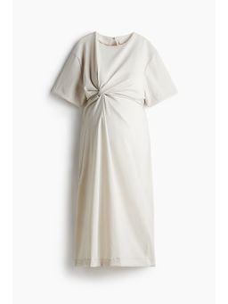 H&M - Women Beige Mama Knot-Detail Dress