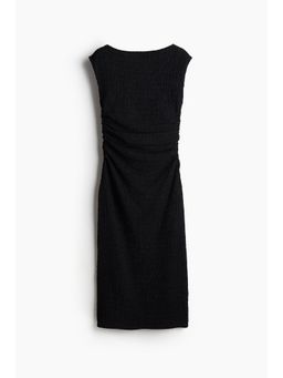 H&M - Women Black Draped Bodycon Dress