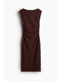 H&M - Women Grey Draped Bodycon Dress