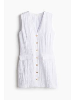 H&M - Women Red Button-Front Dress