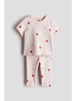 H&M - Girls 2-Piece Printed Cotton Set