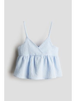 H&M - Girls Blue V-Neck Strappy Top