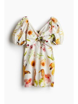 H&M - Women White Twist-Detail Dress