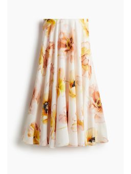 H&M - Women White Voluminous Maxi Skirt