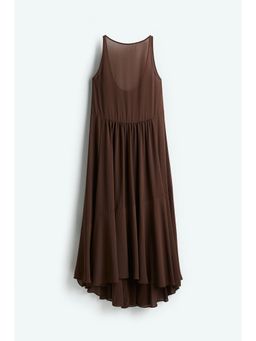 H&M - Women Brown Long Chiffon Dress