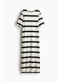 H&M - Women White Long T-Shirt Dress