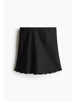 H&M - Women Black Satin Slip Skirt