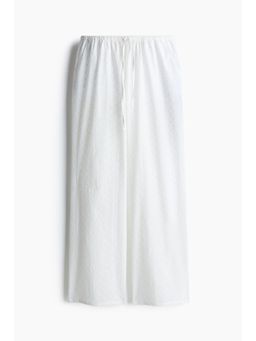 H&M - Women White Straight Drawstring Trousers