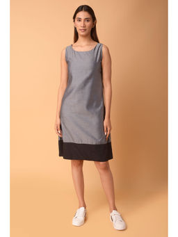 PINKSKY - Womens Colo Block Cotton Black Dress