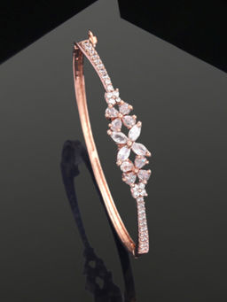 Estele - Premium Rosegold Finish Exquisite American Diamond Bracelet