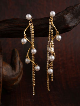E2O - Gold Dangler Earrings For Women