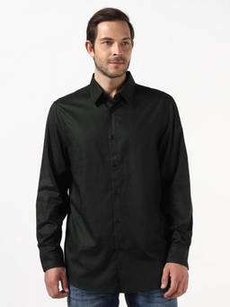 Guess - Men Black Printed Pure Cotton Shirt