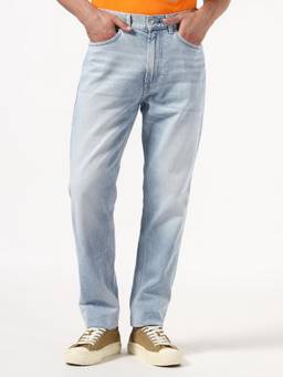 Guess - Men Grey Solid/Plain Organic Cotton Jeans