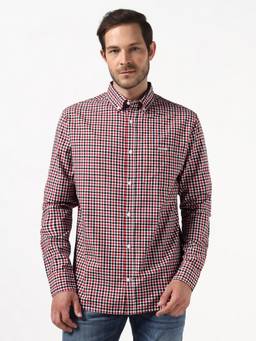 Guess - Men Multi-Color Checks Pure Cotton Shirt