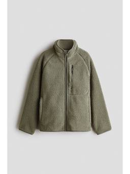 H&M - Boys Green Teddy Jacket