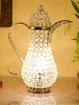 Homesake - Vintage Crystal Surahi Table Lamp
