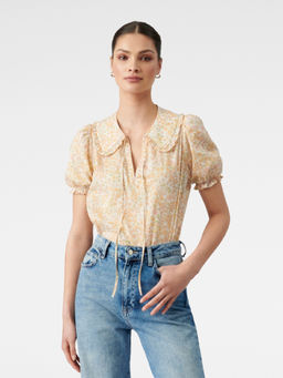 Forever New - Mackenzie Collar Puff Sleeve Blouse