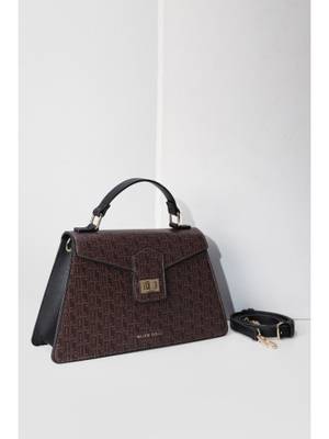 Buy Allen Solly Women Brown Casual Handbag with Detachable Strap Online