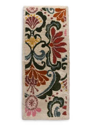 Saral Home - Ivory Cotton Handtufted Runner With Strong Carpet Backing-45X120 Cm