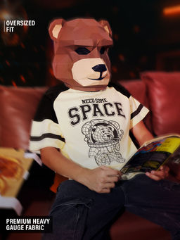 The Souled Store - Official Ted: Space Oversized Off White T-Shirt