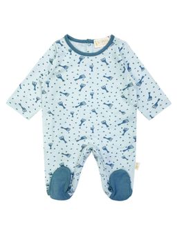 Sophie la Girafe - Baby Boys Blue All Over Print Romper