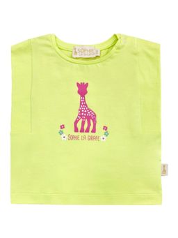 Sophie la Girafe - Baby Girls Neon Green Printed Top