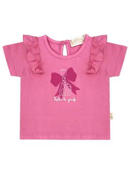 Sophie la Girafe - Baby Girls Pink Embroidered Top