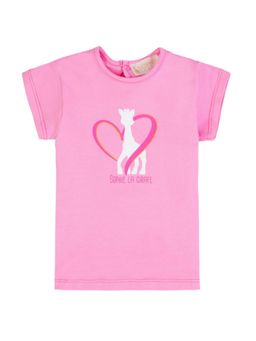 Sophie la Girafe - Baby Girls Pink Logo-Print Dress