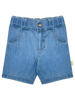 Sophie la Girafe - Baby Girls Blue Embroidered Logo Denim Shorts