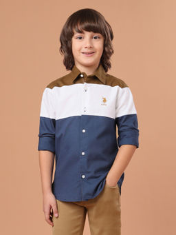 U.S. POLO ASSN. - Kids Boys Colourblocked Twill Shirt
