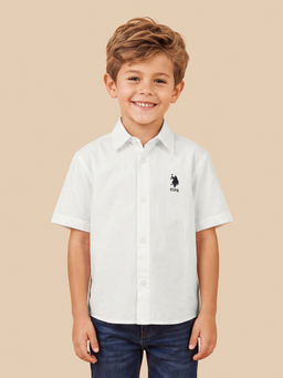 U.S. POLO ASSN. - Kids Boys Solid Oxford Shirt