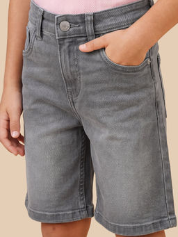 U.S. POLO ASSN. - Kids Boys Mid Rise Regular Fit Denim Shorts