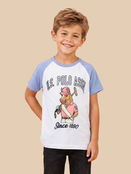 U.S. POLO ASSN. - Kids Boys Brand Printed Regular Fit T-Shirt