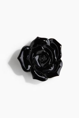 H&M - Women Black Rose-Shaped Hair Claw
