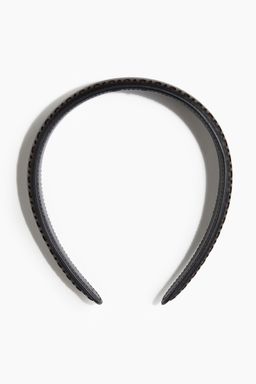 H&M - Women Black Wide Coated Alice Band