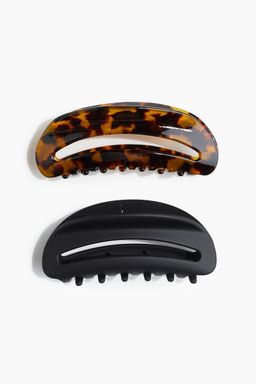 H&M - Women Black 2-Pack Hair Claws