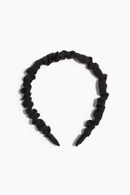 H&M - Women Black Ruched Satin Alice Band