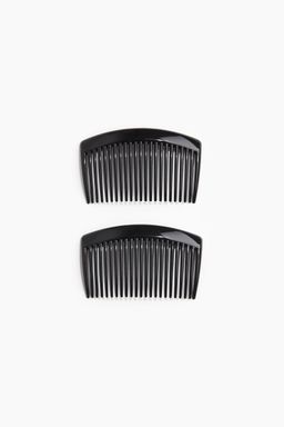 H&M - Women Black 2-Pack Hair Combs