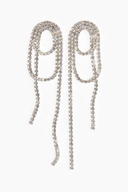 H&M - Women Silver Rhinestone Earrings