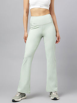 Fitkin - Green High Waist Side Pocket Sweat Pants
