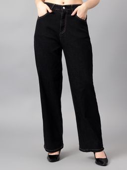 KOTTY - Womens High Rise Solid Comfortable Stretchable Jeans