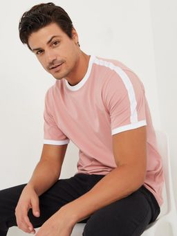 Styli - Pink Colorblock T-Shirt