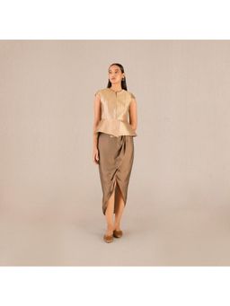 AMPM - Abrah Gold Textured Top