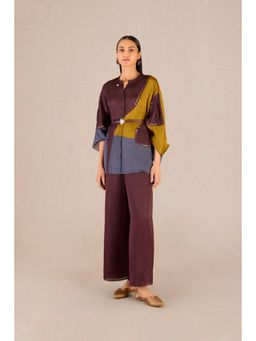 AMPM - Amalie Printed Shirt with Palazzo and Belt (Set of 3)