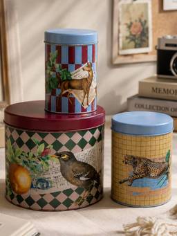 Living With Elan - Letters From India Camellia Gift Boxes Pantry Organizer (Pack of 3)