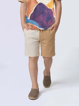 Jack & Jones Junior - Multi-Color Cotton Colorblock Regular Fit Shorts